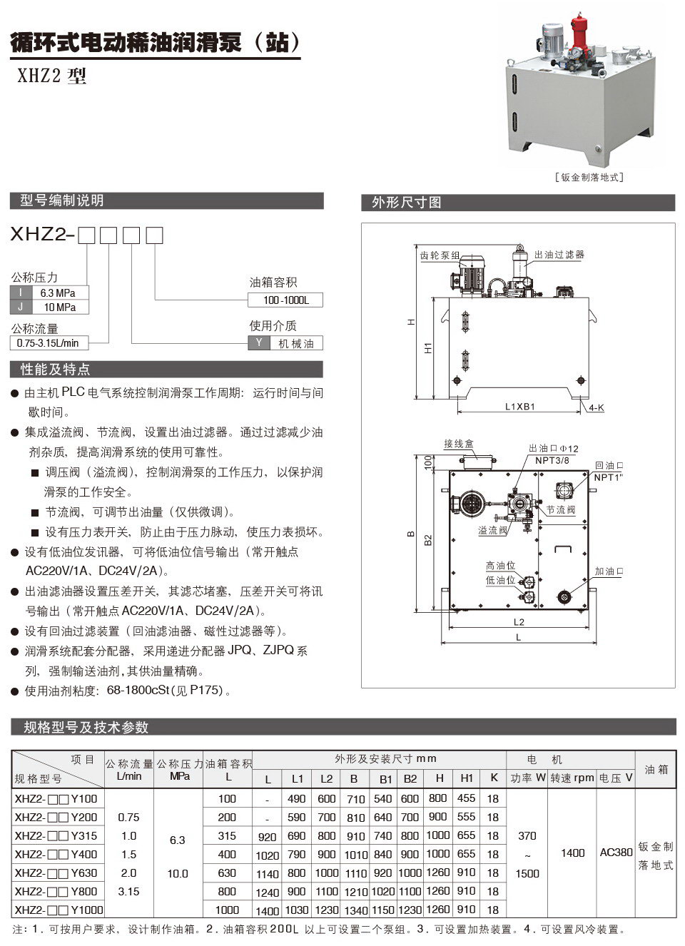 循環(huán)式電動(dòng)稀油潤滑泵XHZ2型參數.jpg