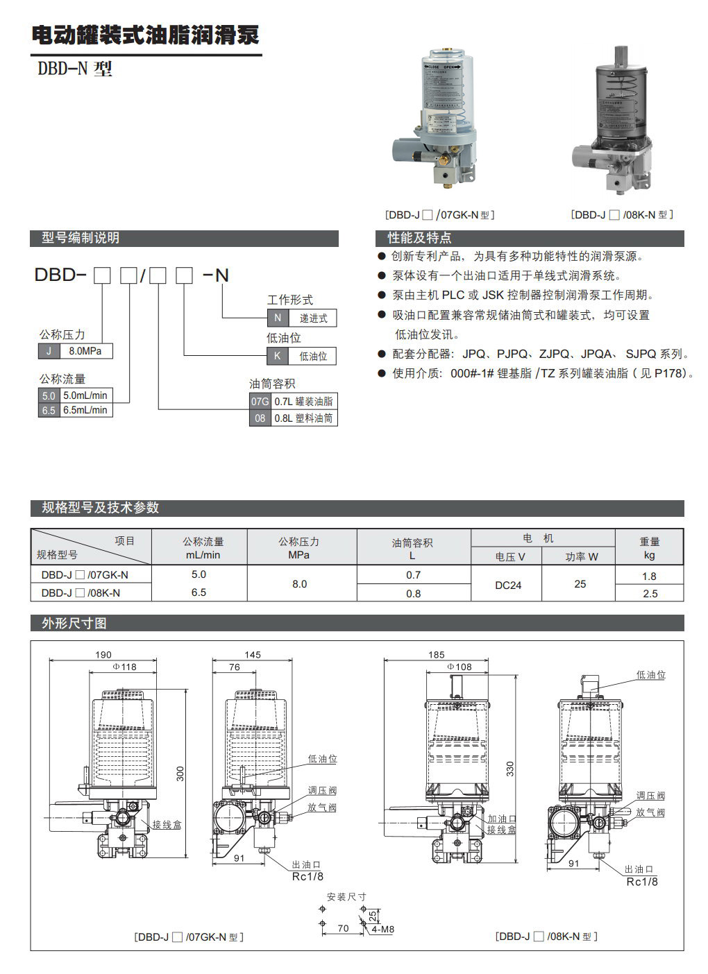 電動(dòng)灌裝式油脂潤滑泵DBD-N型參數.jpg